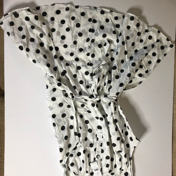 polka dot swim cover up